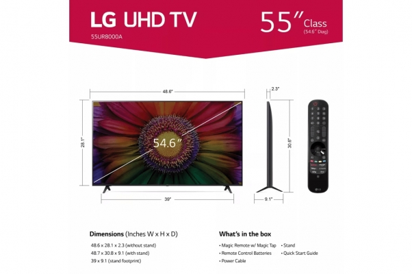 TELEVISEUR LG 55" UHD SMART 4K - 55UR8000