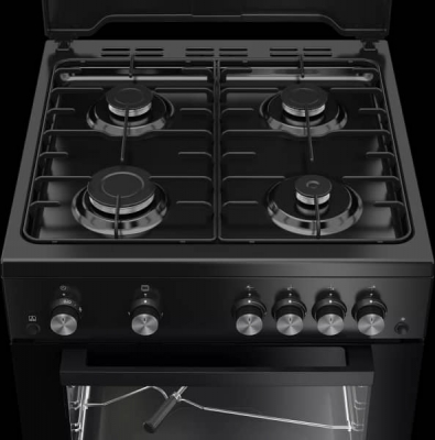 CUISINIERE BEKO 4 FEUX 60*60 CATALYTHIQUE BLACK-FSGTR62210GBCS - FSGTR62210GBCS