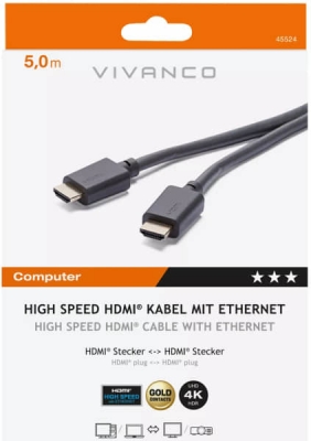 Cable HDMI VIVANCO 5.0m Computer Series - 45524