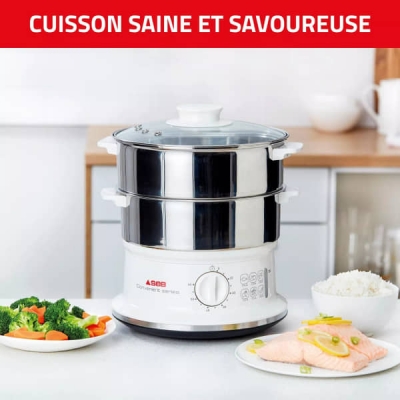 CUISEUR VAPEUR SEB CONVENIENT INOX  - VC145100