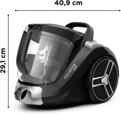 ASPIRATEUR ROWENTA SANS SAC COMPACT POWER XXL 550W 75DB NOIR-RO4825EA - RO4825EA