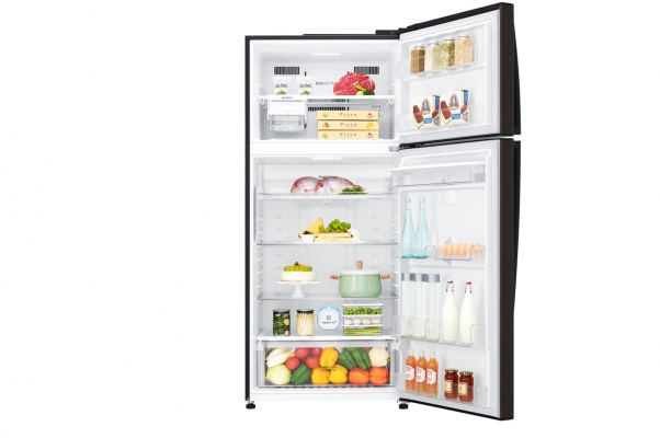 Réfrigérateur 2 portes Noir | Compresseur linéaire Inverter | NatureFRESH™ | DoorCooling+™ | Distributeur d'eau - GN-F71HXHU