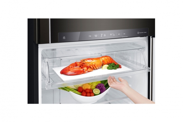 Réfrigérateur 2 portes Noir | Compresseur linéaire Inverter | NatureFRESH™ | DoorCooling+™ | Distributeur d'eau - GN-F71HXHU