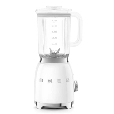 BLENDER SMEG ANNÉES 50 EN Tritan 1.5LT 800W 4 VITESSE 4 LAMES 4 programmes  BLANC  BLF03WHEU - BLF03WHEU