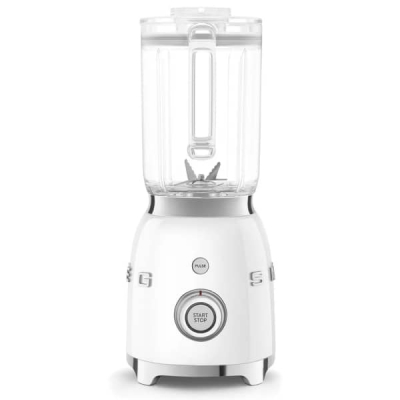 BLENDER SMEG ANNÉES 50 EN Tritan 1.5LT 800W 4 VITESSE 4 LAMES 4 programmes  BLANC  BLF03WHEU - BLF03WHEU