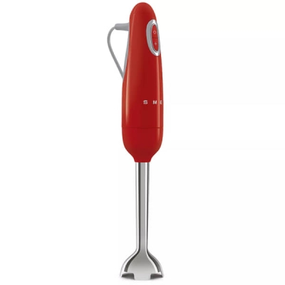 MIXEUR A BRAS SMEG ANNÉES 50 700W INOX ROUGE - HBF11RDEU