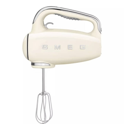 BATTEUR SMEG ANNEE 50 250W /9 VITESSES/AFFICHEUR CREME - HMF01CREU