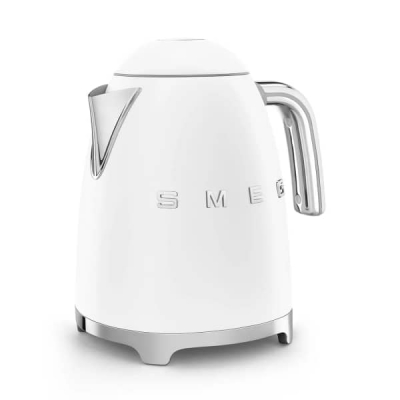 BOUILLOIRE SMEG ANNÉES 50 1.7LT/2400W/7 TASSES/EN ACIER INOXYDABLE/SANS FIL BLANC - KLF03WHMEU