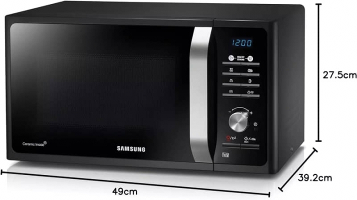 MICRO ONDE SAMSUNG NOIR 23L 800W GRILL - MG23F301TAK