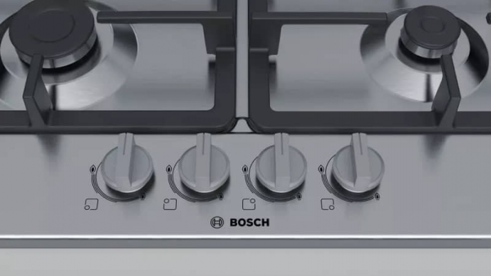 Plaque Bosch Série 4 INOX -  4 foyers - 60 cm - PGP6B5B90 - PGP6B5B90