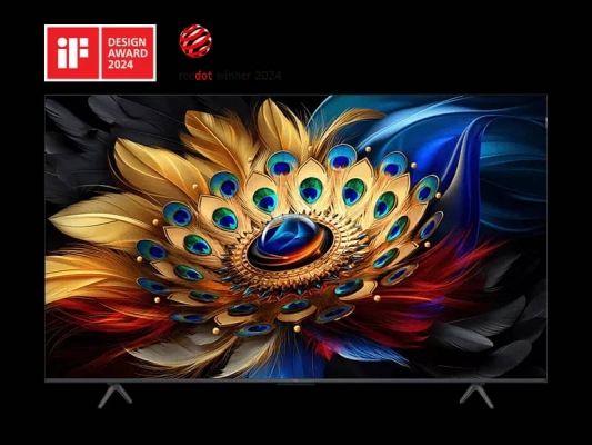 TELEVISEUR TCL QLED 65 4K 120HZ SMART NEW 2024 - 65C655