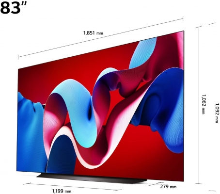 TELEVISEUR LG 83 POUCE Smart OLED evo AI C4 4K - OLED83C46LA