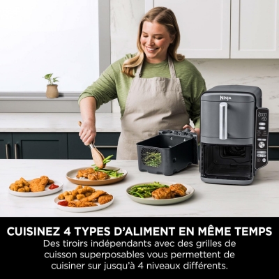 FRITEUSE AIR FRYER NINJA DOUBLE STACK DE 9.5 LITRES SL400EU