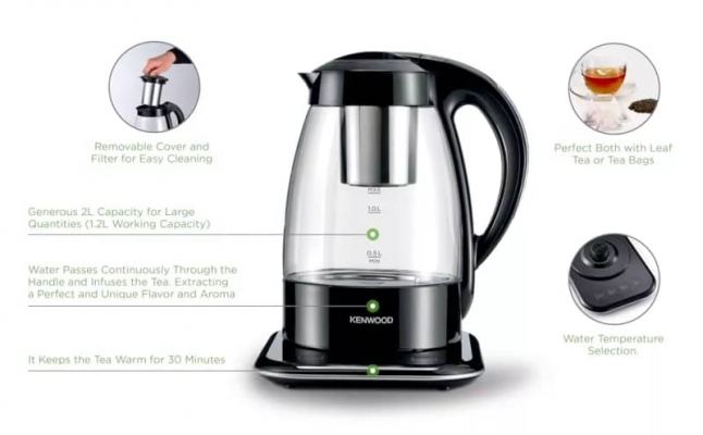 BOUILLOIRE + THEIERE TEFAL 3 EN 1 2200 W TMG70.000CL - TMG70.000CL