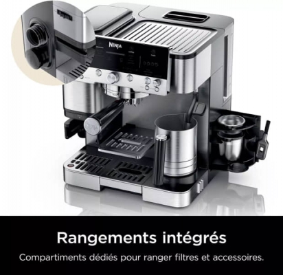 MACHINE A CAFE NINJA A GRAIN Luxe Premier 3-en-1 ES601EU - ES601EU