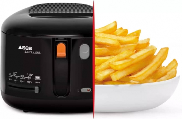 FRITEUSE SEB NOIR SIMPLY ONE 1.2KG -FF160800 - FF160800