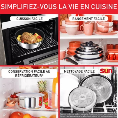 TEFAL 15 PIECE TITANIUM L881SF04 - L881SF04