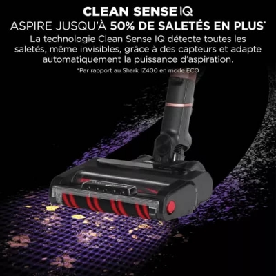 ASPIRATEUR SHARK SANS FIL ROSE GOLD 309 WATT 1H AUTONOMIE Tous types de sols IZ400EU - IZ400EU