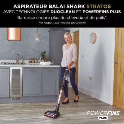 ASPIRATEUR SHARK SANS FIL ROSE GOLD 309 WATT 1H AUTONOMIE Tous types de sols IZ400EU - IZ400EU