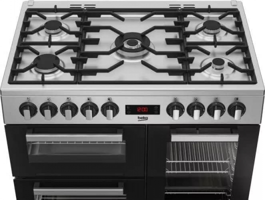 Cuisinière BEKO 5F Piano 90 Cm Inox - PS235315DX