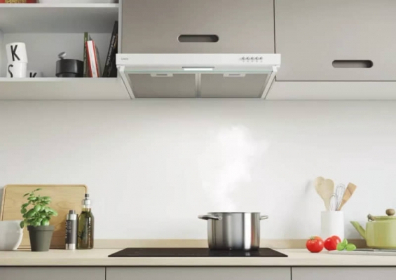 HOTTE CANDY CASQUETTE INOX FILTRE A CHARBON 60CM - CFT62/4W