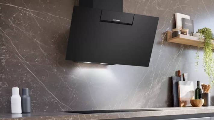 HOTTE Siemens Murale Noir 80CM IQ300 431 m³/h - LC87KFN60