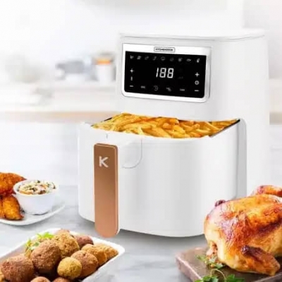 FRITEUSE KITCHEN COOK 4L – 1400W Blanc - AIRMED4