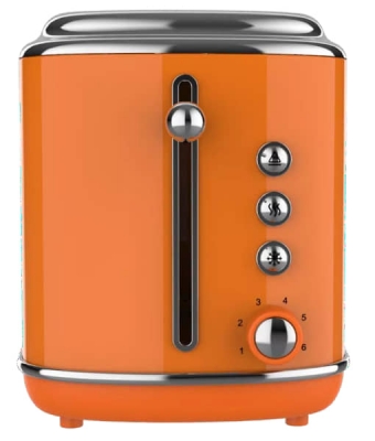 Grille-Pain NARDI Retro 2 Tranches 1050W Orange - NGP220CAO