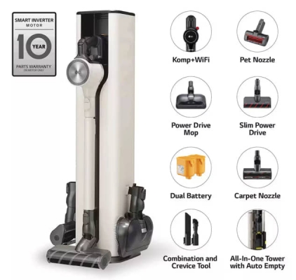 Aspirateur Balai LG CordZero Station All in One - A9T-ULTRA