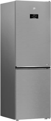 REFRIGERATEUR BEKO COMBINE 60CM GRIS 450L B3RCNE450HSX - B3RCNE450HSX