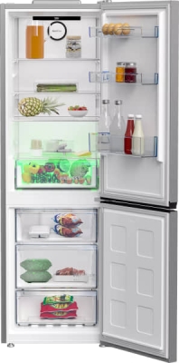 REFRIGERATEUR BEKO COMBINE 60CM GRIS 450L B3RCNE450HSX - B3RCNE450HSX