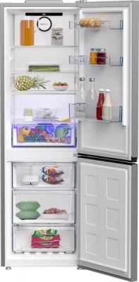 REFRIGERATEUR BEKO COMBINE 60CM GRIS 450L B3RCNE450HSX - B3RCNE450HSX