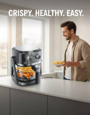 Friteuse Air Fryer Schneider Samoura&iuml; 4.5L 1500W - GAF45SAM