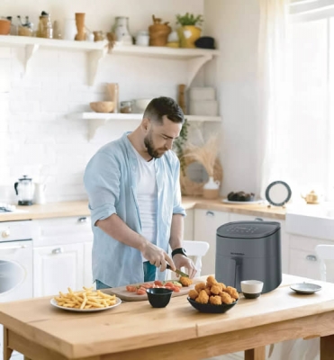 Friteuse Air Fryer Schneider 7.2L 1800W 8 Prog - DF718B