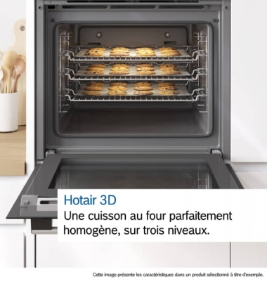 Four Bosch Série 6 71L Air Fry & Hydrolyse Noir - HBG536EB4