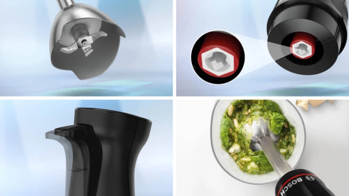 Mixeur a Bras Bosch ErgoMaster 1000W S&eacute;rie 4 Noir - MSM4B621