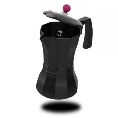 Cafeti&egrave;re Italienne Taurus Black Moments 6 Tasses - KCP9006I
