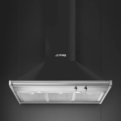 HOTTE SMEG 90 NOIR MURALE KD90HAE - KD90HAE