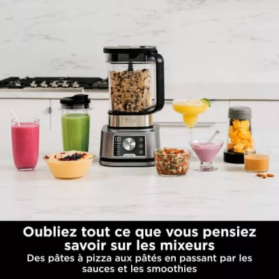 BLENDER NINJA 3EN1 Foodi Power Nutri avec technologies Smart Torque & Auto-iQ 1200W  CB350EU  - CB350EU 