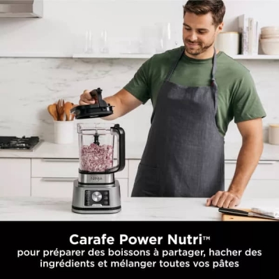 BLENDER NINJA 3EN1 Foodi Power Nutri avec technologies Smart Torque & Auto-iQ 1200W  CB350EU  - CB350EU 