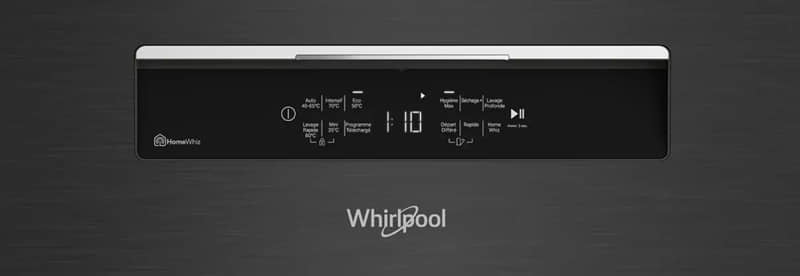 LAVE VAISSELLE WHIRLPOOL 16 COUVERT HomeWhiz (Wi-Fi + Bluetooth)  DARK INOX  WFD6611DD3XBR - WFD6611DD3XBR