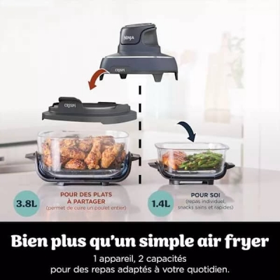 Friteuse &agrave; Air Ninja Crispi 4en1  3.8L 1700W - FN1O1EUGY