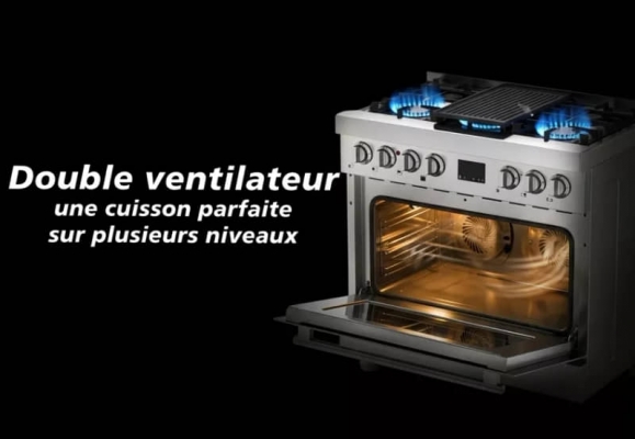 Cuisini&egrave;re mixte Nardi MILANO 90 cm 125 L inox - NCP590ML1X