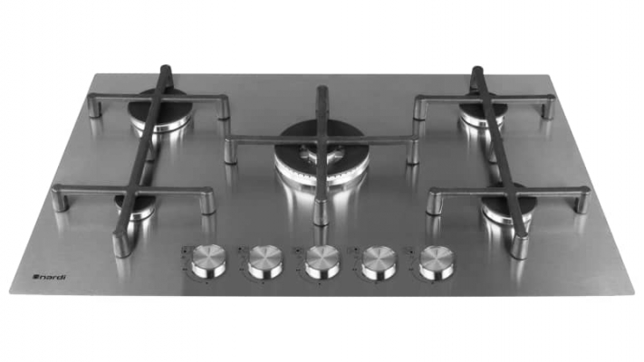 PLAQUE NARDI 5 FEUX 75CM INOX NTE85GSWF7 - NTE85GSWF7
