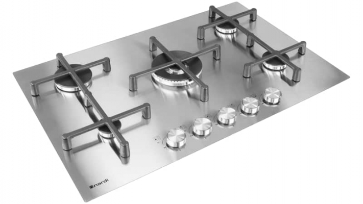 PLAQUE NARDI 5 FEUX 75CM INOX NTE85GSWF7 - NTE85GSWF7