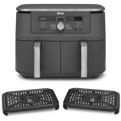 FRITEUSE AIR FRYER NINJA 2 BAC 9.5L 6EN1 2KG DZ400EU - DZ400EU
