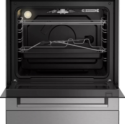 CUISINIERE BEKO 03 FEUX+ 01 WOK INOX FONTE -FSGT61121DXL - FSGT61121DXL