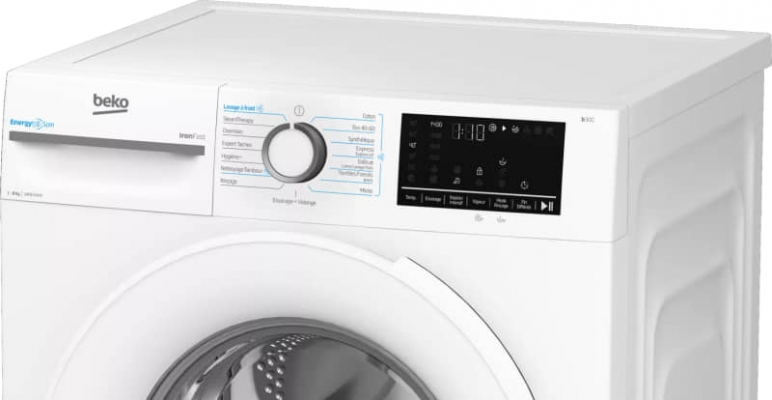 MACHINE A LAVER BEKO 8KG 1400TR VAPEUR BM3WFU48400 - BM3WFU48400