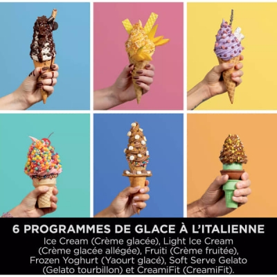 Machine à glaces Ninja Creami Swirl 13 prg 800W - NC701EU