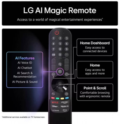 TELEVISEUR LG QNED AI 86&rdquo; 4K Smart TV ?7 AI Gen8 - 86QNED82A6B